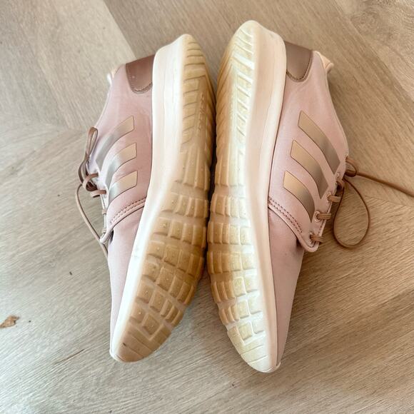 Adidas Womens Cloudfoam QT Racer DB1748 Pink Running Shoes Sneakers 10 - Picture 6 of 11